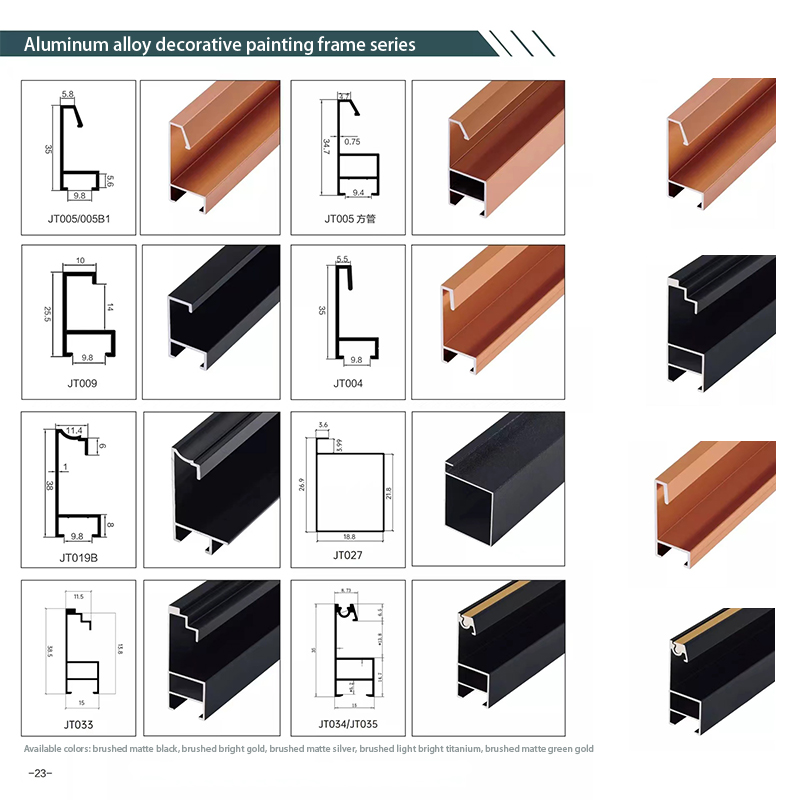 Linii decorative din aluminiu care protejează și decorează marginile plăcilor