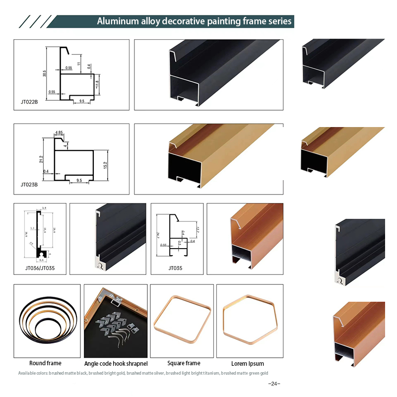 Linii decorative din aluminiu care protejează și decorează marginile plăcilor